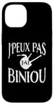 Coque pour iPhone 14 Bretagne Je peux pas j'ai Biniou Idée cadeau Humour Breton