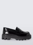 rag & bone Quinn Patent Leather Loafers, Black