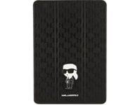 Case For Tablet Karl Lagerfeld Case Karl Lagerfeld Klfc10sakhpkk Apple Ipad 10.2 2019/2020/2021 (7Th, 8Th And 9Th Generation) Black/Black Saffiano Monogram Ikonik Magnet Allover