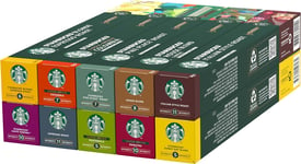 STARBUCKS Discovery Variety Pack by Nespresso, Coffee Capsules 6 x 10 (60 Capsul