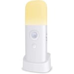 Litzee - Veilleuse Enfant, Lampe Détecteur de Mouvement, Luminosité Ajustable,Portable, Rechargeable, pour chambre à coucher, chambre d'enfant, et