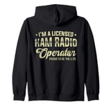 Amateur Ham Radio CB Radio Dad Licensed Ham Radio Operator Zip Hoodie