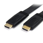 StarTech.com 6 ft Flat High Speed HDMI Cable with Ethernet - Ultra HD 4k x 2k HD