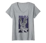 Attack on Titan Colossal Titan Punch Kanji Manga Epic Poster V-Neck T-Shirt