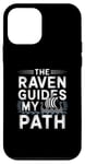 Coque pour iPhone 12 mini Illustration viking nordique The Raven Guides My Path