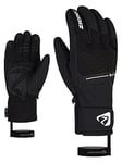 Ziener Gants de Ski/Sports d'hiver en Granit pour Homme - Imperméables - Laine Alpine Gore-Tex - Noir - Taille 10