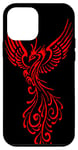 Coque pour iPhone 12 mini Rising From The Ashes Phoenix Tatouage Rouge