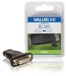 Valueline High Speed HDMI Ethernet Sovitin HDMI Naaras - DVI-D 24 + 1-Pin Naaras Musta