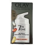 Olay Total Effects SPF15 7in1 BB Cream Moisturiser+Foundation Fair to Medium50ml