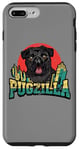 Coque pour iPhone 7 Plus/8 Plus Retro Pug Pugzilla Funny Dog Lover Japanese Movie Poster