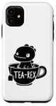 Coque pour iPhone 11 Dinosaure drôle Tea-Rex T-Rex Dinosaure