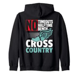 No Timeouts Halftime Bench Cross Country Running Zip Hoodie