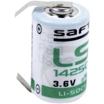 Saft - Pile spéciale 1/2 LR6 (aa) lithium LS14250CLG cosses à souder en u 3.6 v 1200 mAh 1 pc(s)