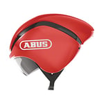 Abus Casque de contre-la-montre ABUS GameChanger TT - casque de vélo aérodynamique avec des propriétés de ventilation optimales pour femmes et hommes - rouge, taille L