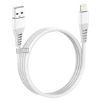 Câble Iphone 2m, [Certifiés Mfi] Câble Chargeur Iphone 2m Long Câble Lightning Usb Nylon Tressé Cordon Iphone Fil Chargeur Iphone Cable Chargeur Rapide Pour Iphone 14/13/12/11/Xs Max/Xr/X/8/7/6s/5/Se