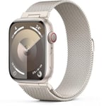 Higgs Métal Bracelet Compatible avec Bracelet Apple Watch 44/45/46mm ultra 2 49mm 40/38/41mm, Bracelet Magnétique pour iWatch Series SE(se 2) 10 9 8 7 6 5 4 3 2, Bracelets Metal Milanais Homme