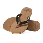 Reef Cushion Sands Womens Footwear Flip Flops - Black Tan All Sizes