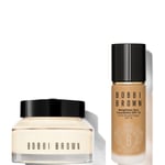 Bobbi Brown 24-hour Hydration Duo - Vitamin Enriched Face Base & Foundation Bundle (Various Shades) - Neutral Honey