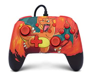 PowerA Manette filaire améliorée pour Nintendo Switch, modèle Switch OLED et Nintendo Switch Lite, accessoire de jeu, manette de jeu, manette filaire, sous licence officielle- Pokémon:Charizard Vortex