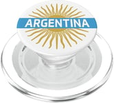 Sol de Mayo Drapeau Argentine Soleil Blanc PopSockets PopGrip pour MagSafe