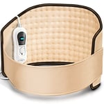 sinnlein Ceinture Lombaire Chauffante | Ceinture Thermique Electrique | Contre le Mal de Dos & Sciatique |3 Niveaux de Température et Arrêt Automatique | Réglable (Beige)