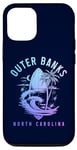 Coque pour iPhone 15 Pro Outer Banks North Carolina Surf Planche de surf vintage