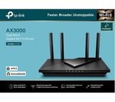 TP-LINK Archer AX55 Pro WiFi 6 Cable & Fibre Router - AX 3000, Dual-band