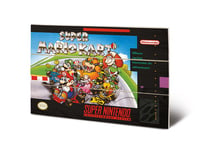 Super Nintendo Wood Art Super Mario Kart