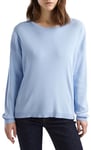 United Colors of Benetton Women's Jersey G/C M/L 1091d100e Pullover Sweater, Light Blue 2k3, S