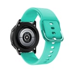 (Galaxy 4 40mm 44mmMint)Alkuperäinen ranneke Samsung Galaxy Watch Active 2 40mm 44mm silikoni urheiluranneke Korvausranneke 20mm kellon ranneke - kellon rannekkeet