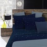 Italian Bed Linen, Parure de Lit “Fashion”, Microfibre, Stars, 1 Place