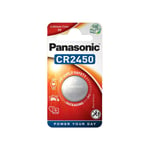 Panasonic CR2450 Lithium Battery 3V Cell Coin Button 1BL Blister EXP 2034