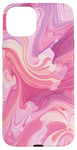 iPhone 15 Plus Swirl Pink Color Illustration Pattern Abstract Art Case