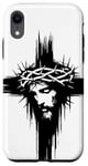 Coque pour iPhone XR Jésus Coque de protection pour téléphone portable Jésus sur la croix Sweat à capuche Jésus T-shirt Jésus