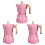 3X Latte Mocha Coffee Maker Italian Moka Espresso Cafeteira Percolator Pot9684