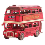 Rolife London Tour Bus 3D Jigsaw Puzzles Maquette en Bois à Construire Modélisme DIY Kit de Construction Adultes TGM02