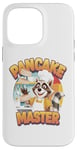 iPhone 14 Pro Max A Cheerful Raccoon Chef Flipping Pancakes In The Air Graphic Case