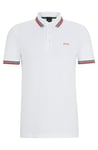 BOSS Mens Paddy Polo Shirt Natural M