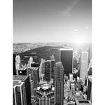 Wee Blue Coo New York City Black White Wall Art Print Mur Décor 30 x 41 cm