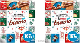 Kinder Bueno Advent Calendar 2023, Christmas Chocolate Gift, 24 Assorted Milk of