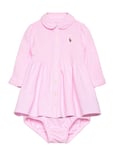 Ralph Lauren Baby Oxford Mesh Dress & Bloomer Rosa