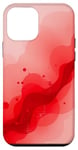 Coque pour iPhone 12 mini Rouge minimaliste art abstrait esthétique