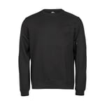 Tee Jays Athletic Crew Neck Sweat - BLACK / 3XL