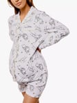 Brand Threads Maternity Winnie the Pooh Pyjama Set, White