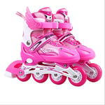 Skates Adjustable Inline Skates Fun Roller Blades for Kids Beginner Roller Skates for Girls Men and Ladies (Color : E, Size : 34)