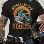 Pappa t-shirt Motocross dad motorcykel design M