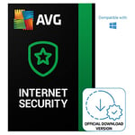 AVG Internet Security 2024 – Antivirus Protection | 1 Device | 1 Year | PC | PC Activation Code by email