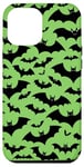 iPhone 15 Plus Spooky Green Bats Case