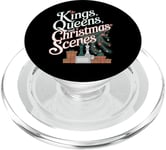 Kings Queens Scènes de Noël échecs PopSockets PopGrip pour MagSafe