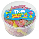 Trolli Sour Bizzl Sweet Mix Fruity Jelly Gummies Flavour Sour Party Tub Pack